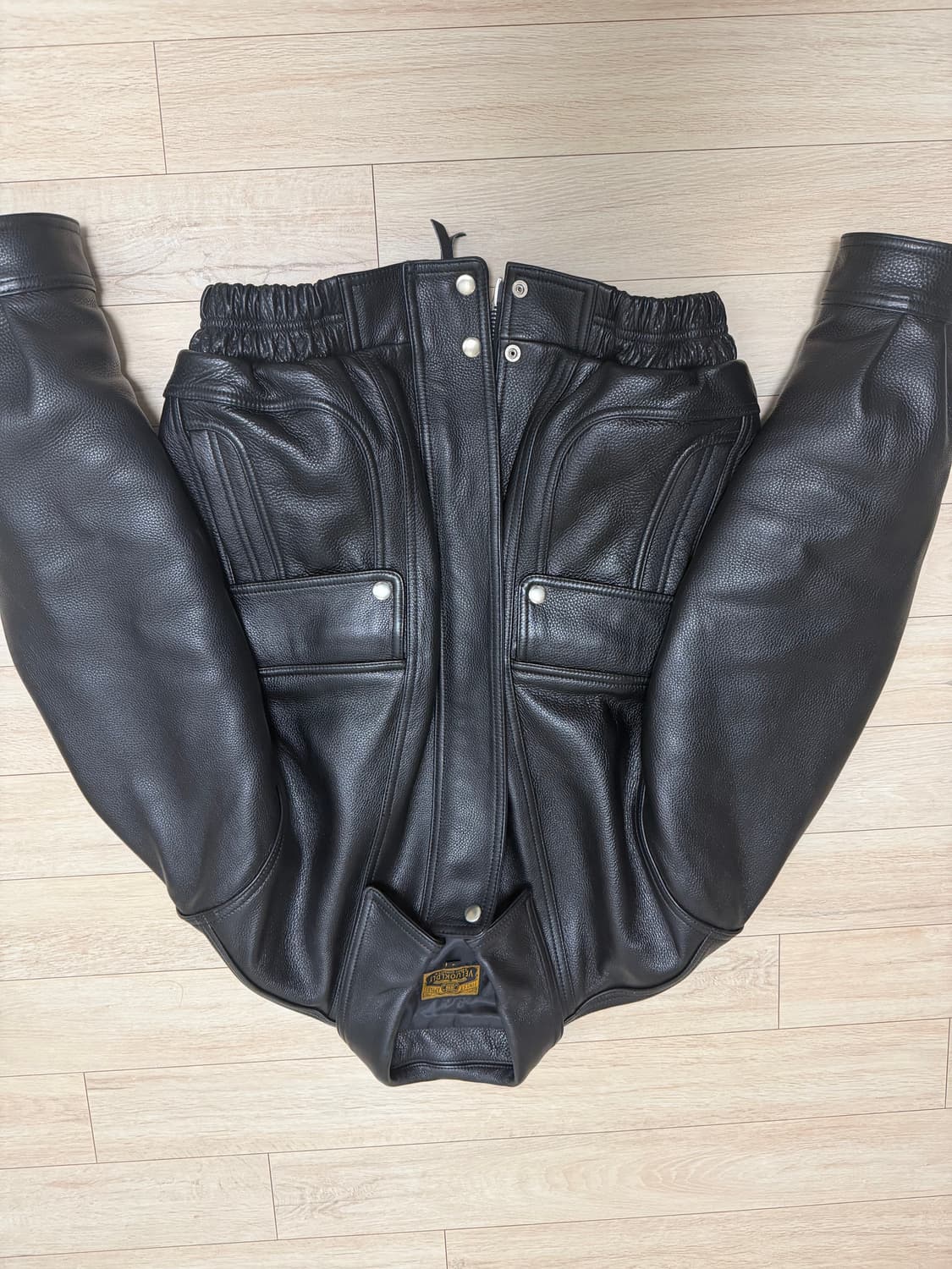 Veluokldly 90년대 홍콩 빈티지 스타일 가죽자켓 상품이미지9