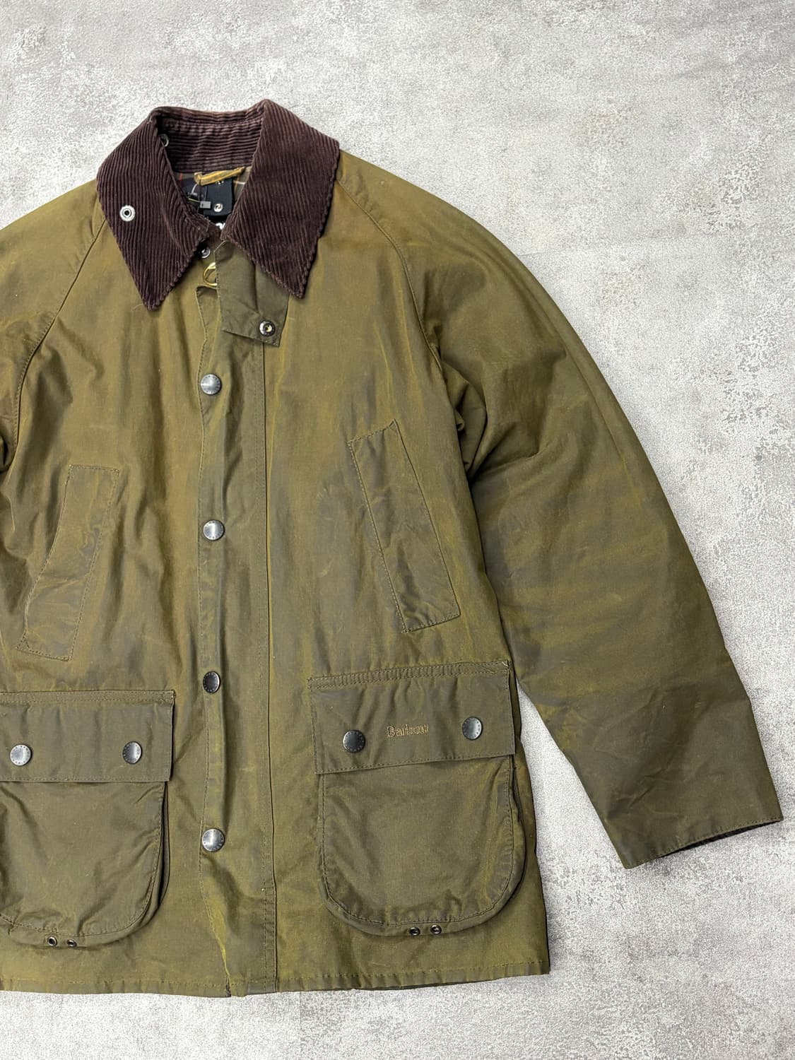 바버 비데일 왁스 자켓 올리브 상품이미지4