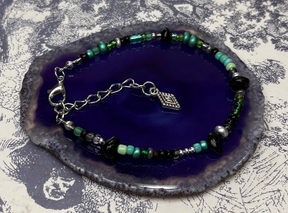 핸드메이드 비즈 팔찌 Mint Choco 032 상품이미지7