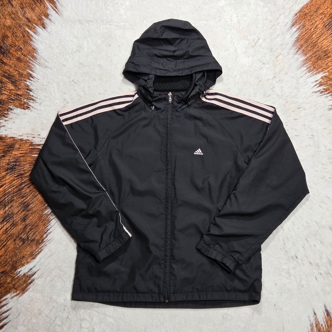 아디다스 삼선 블랙 바람막이 자켓 상품이미지1