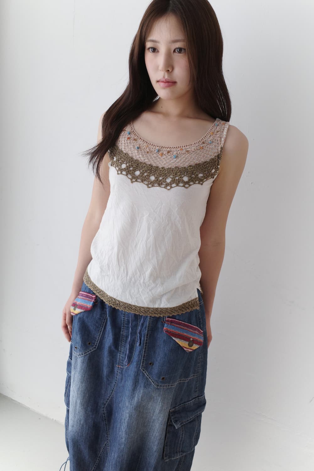 beads crochet sleeveless 상품이미지6
