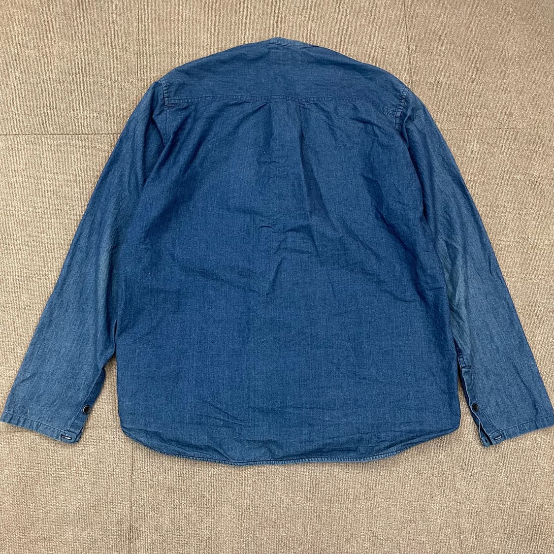 ORDINARY FITS 오디너리핏츠 노카라 데님셔츠  상품이미지6