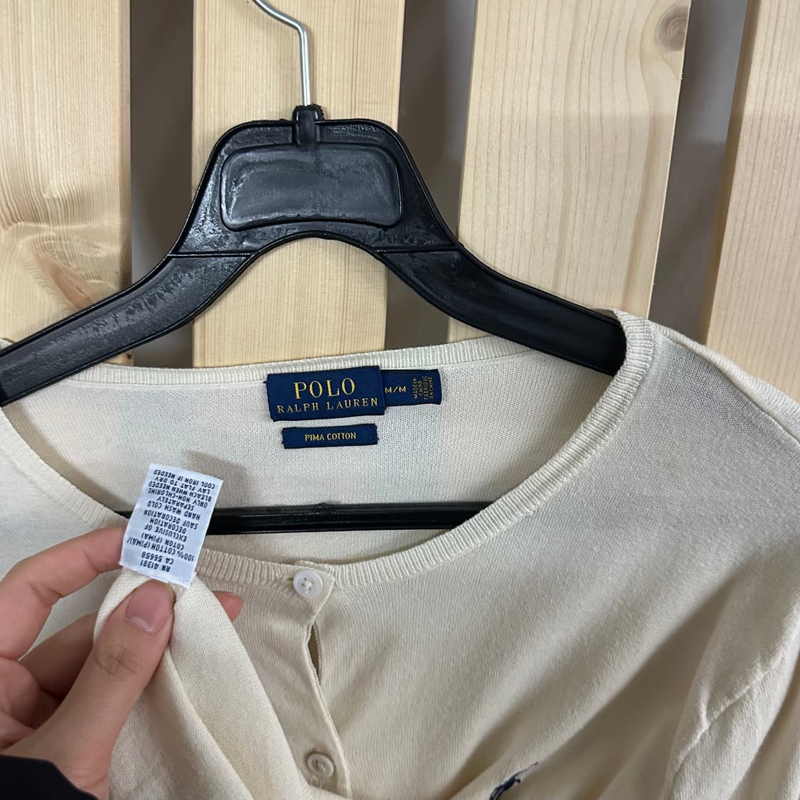 (S) 폴로 랄프로렌 크림 니트 가디건 상품이미지4