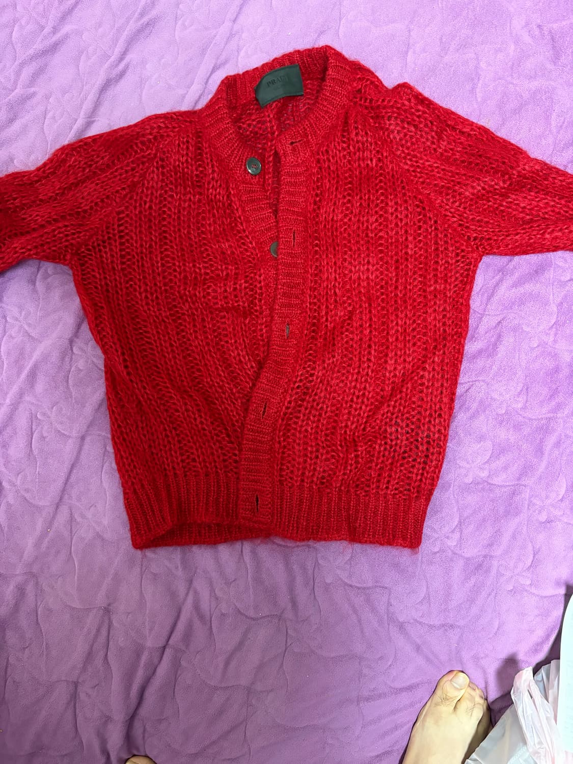 19fw프라다 모헤어 가디건 상품이미지3