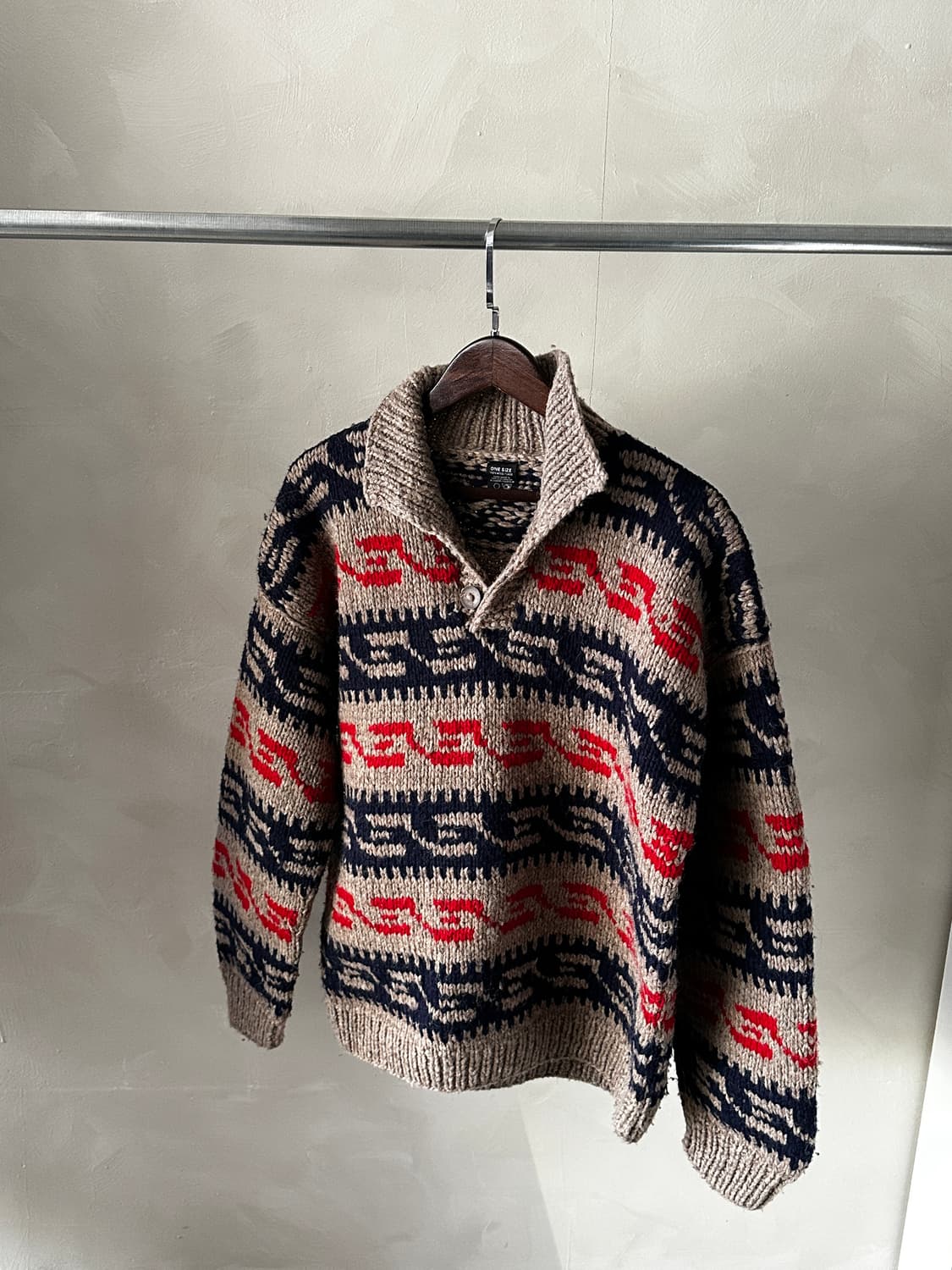 에콰도르 핸드메이드 울 니트 스웨터 코위찬 상품이미지1