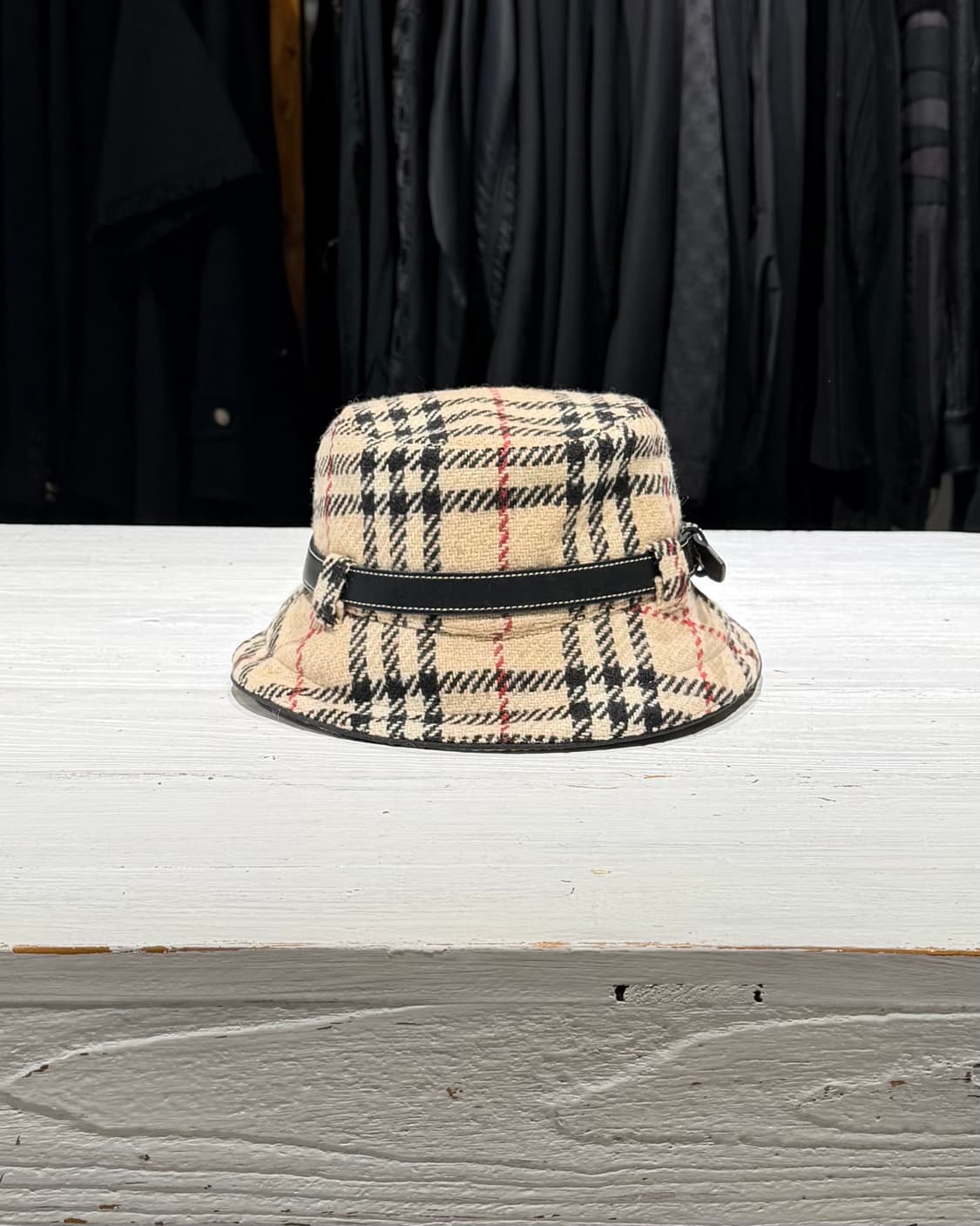 버버리 베이지 노바체크 울 버킷햇 상품이미지4
