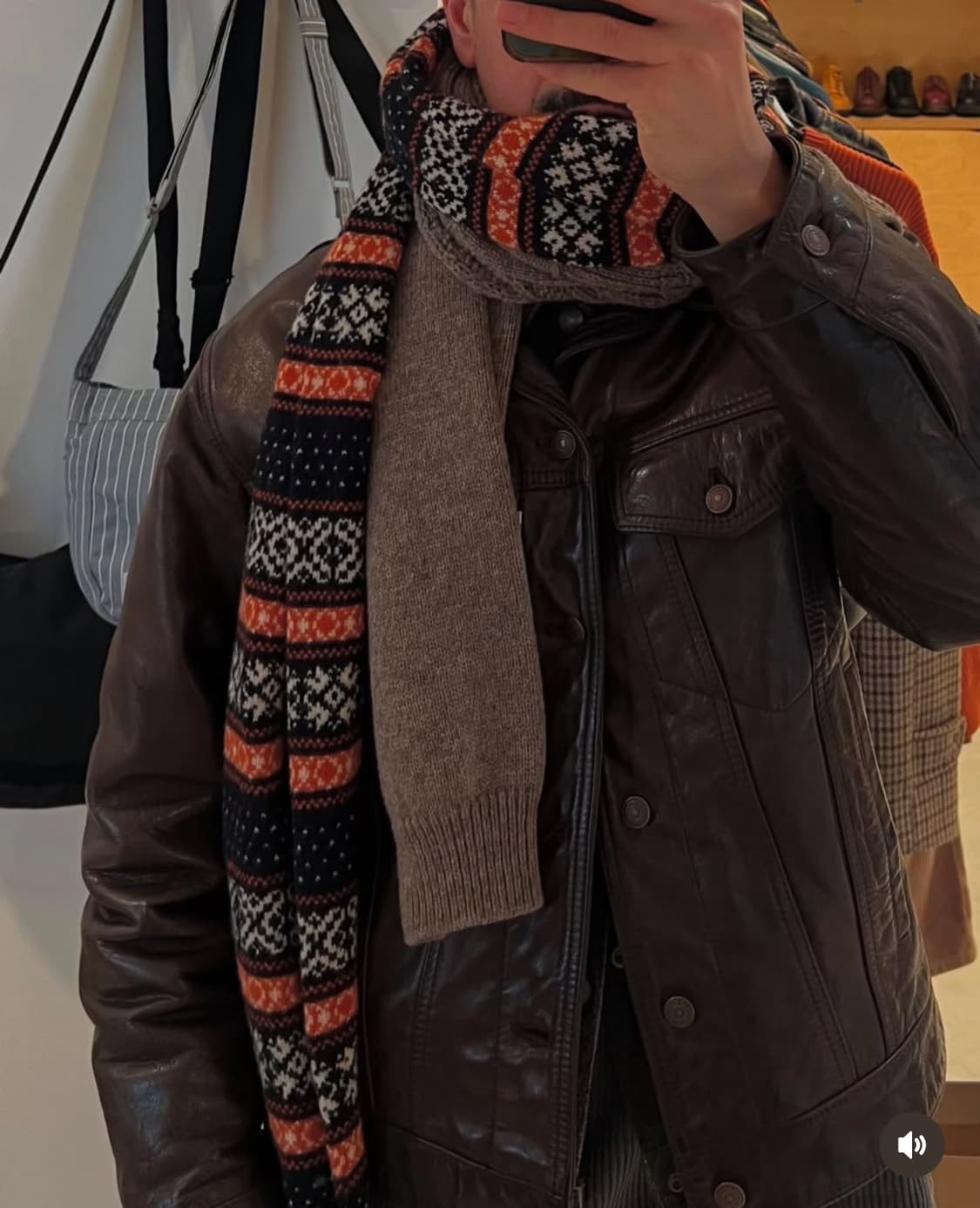 fair isle knit muffler 상품이미지6