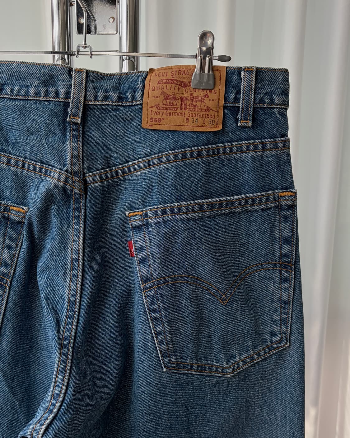 [34인치]리바이스 90s USA 569 루즈 스트레이트 데님 팬츠 상품이미지5