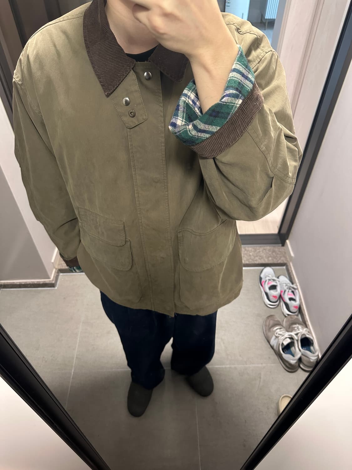 에스피오나지 헌팅자켓 올리브그린 L 상품이미지4