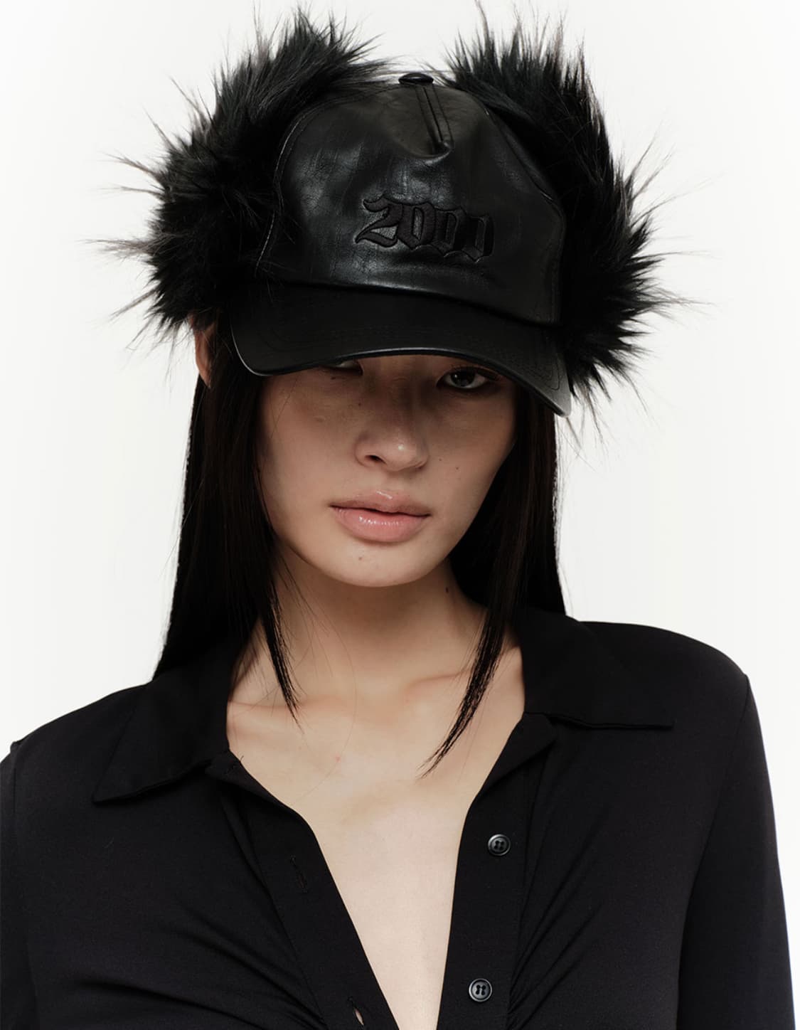 2000아카이브 퍼 이어플랩 캡 상품이미지1