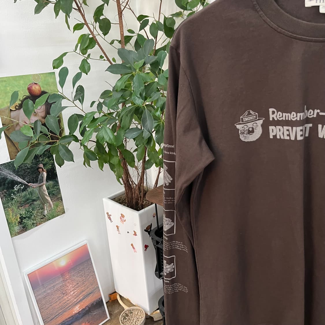 핍스 슬로건 프린트 반팔 티셔츠 XS 상품이미지5