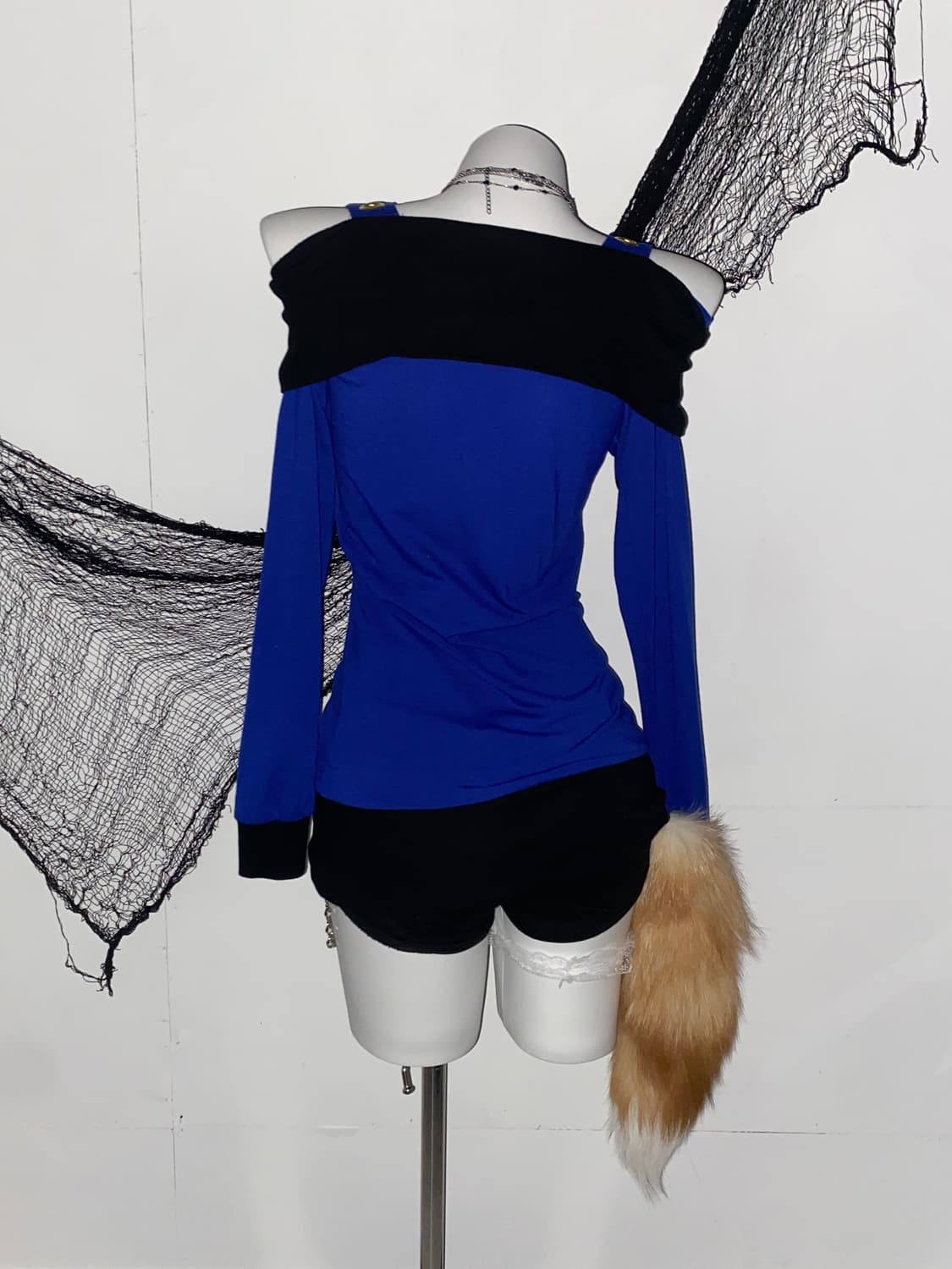 ꒰ঌ 오네갸루 아일렛 스터드 오프숄더 원피스 ໒꒱ 상품이미지2