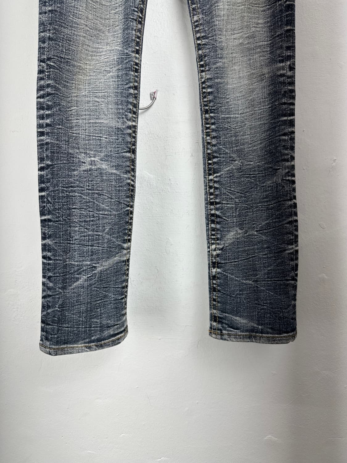 Spicy Denim Bleach Washed Distressed Sli 상품이미지6
