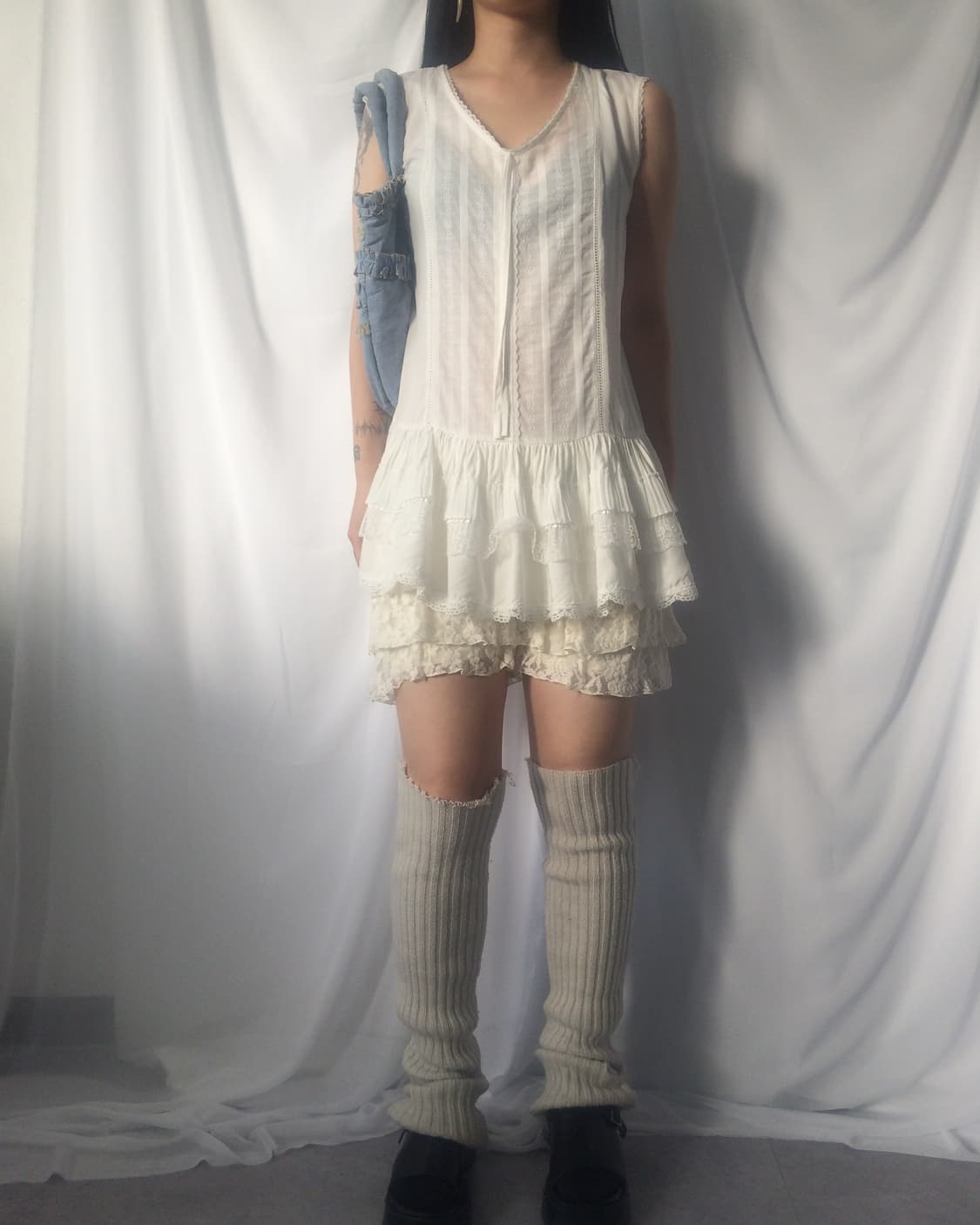 frill lace layer sleeveless 상품이미지6