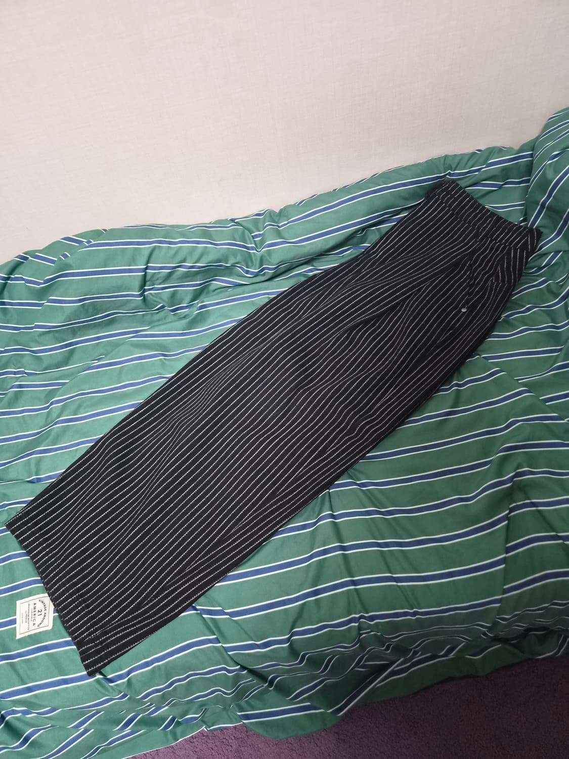 낫포너드 스트라이프 와이드 팬츠 상품이미지2