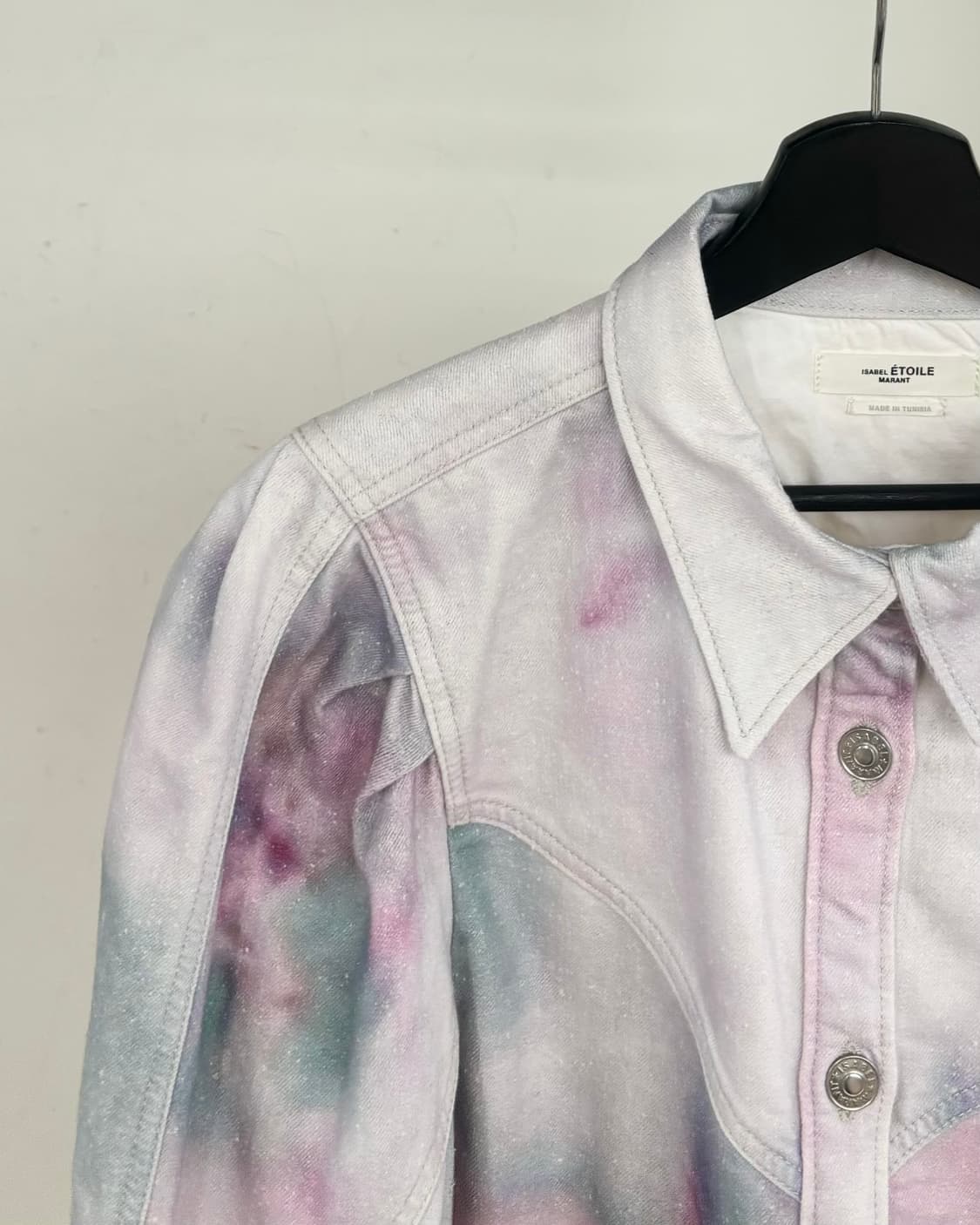 이자벨마랑 레오나 타이 다이 데님 셔츠 상품이미지3