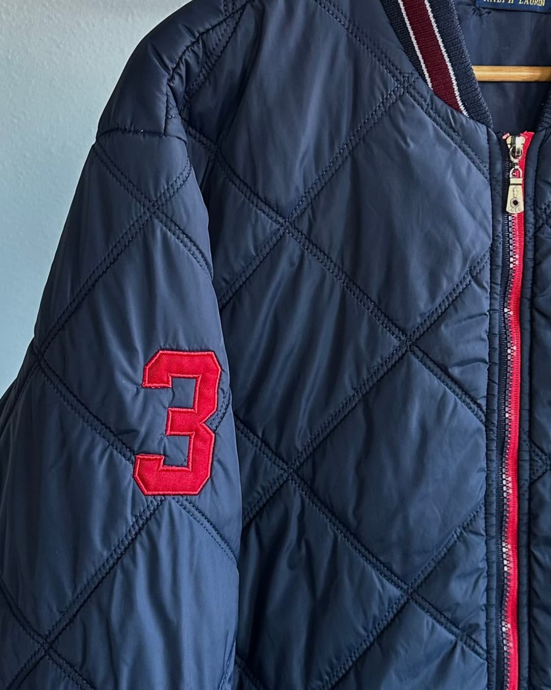 [XL]폴로 랄프로렌 빅포니 퀼팅 누빔 자켓 navy 상품이미지4