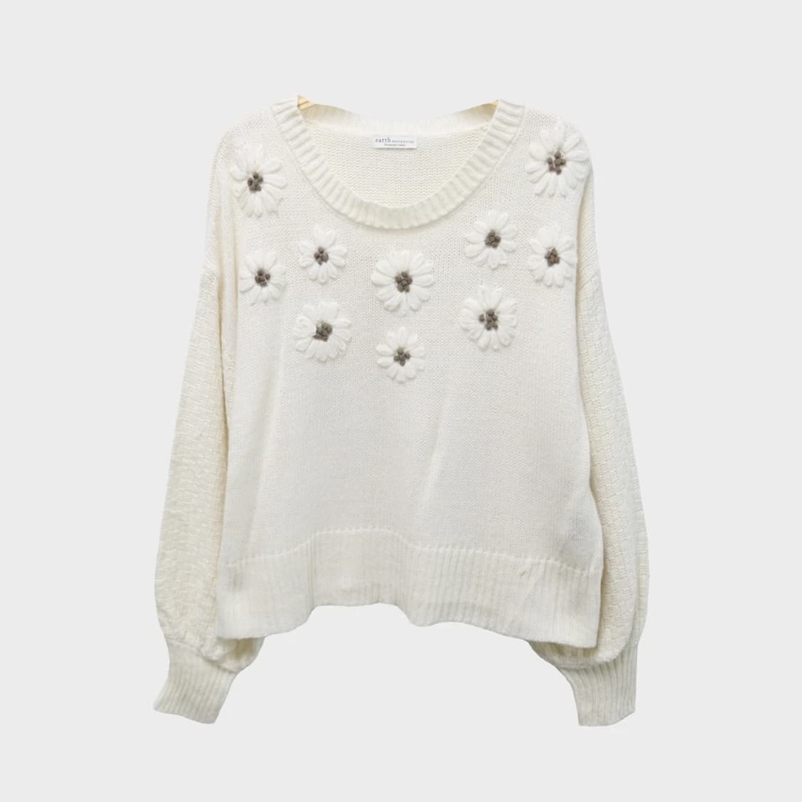 얼스 뮤직 플라워 짜임 니트 60200 상품이미지1