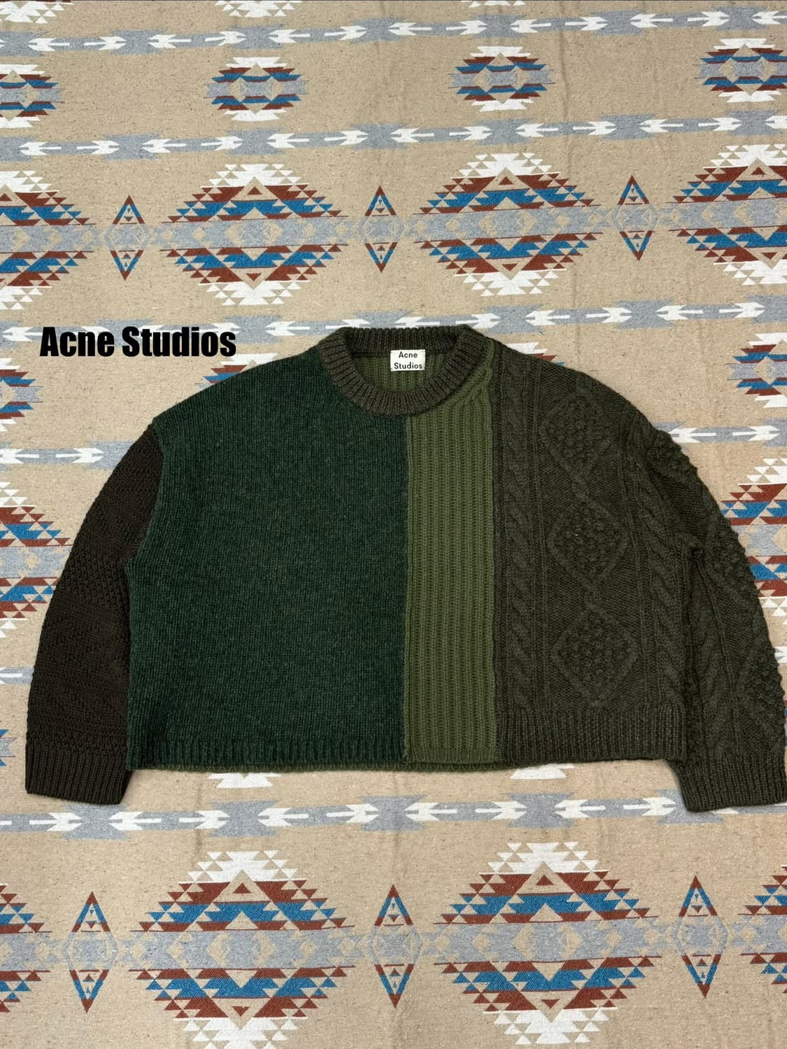 [XS] 아크네 스튜디오 패치워크 풀오버 니트 상품이미지1