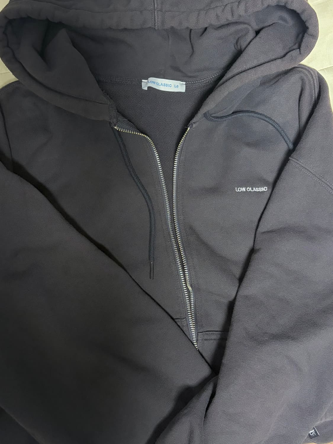 로우클래식 SOFT ZIP-UP HOODIE_CHARCOAL M 상품이미지5