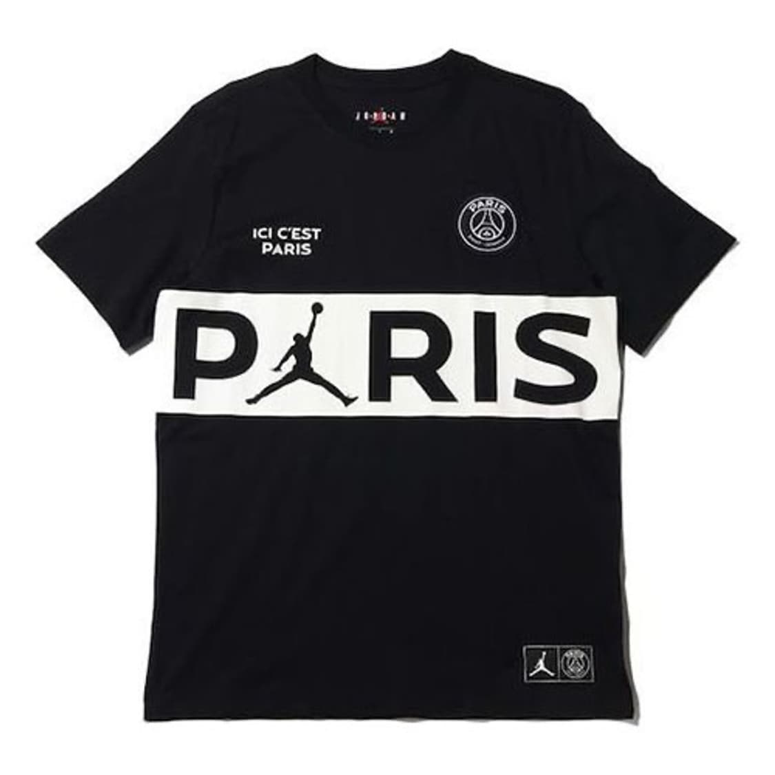 2019 조던 PSG 한정판 파리생제르망 숏슬리브 반팔 블랙 상품이미지1