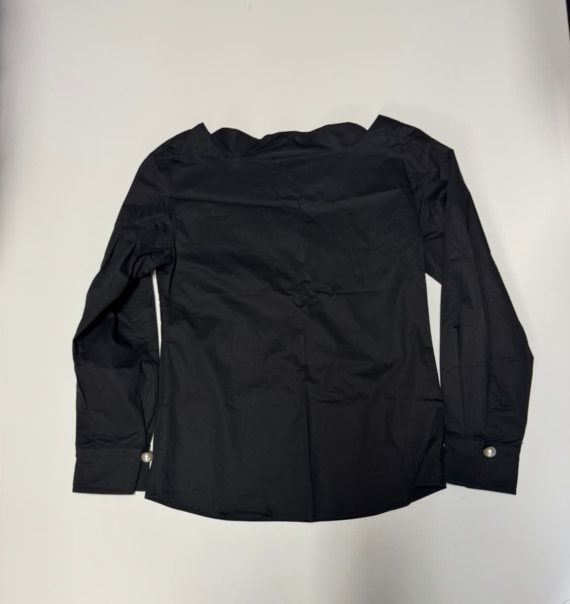 여성 한섬 타임 Time 코튼 긴팔 블라우스 S 상품이미지1