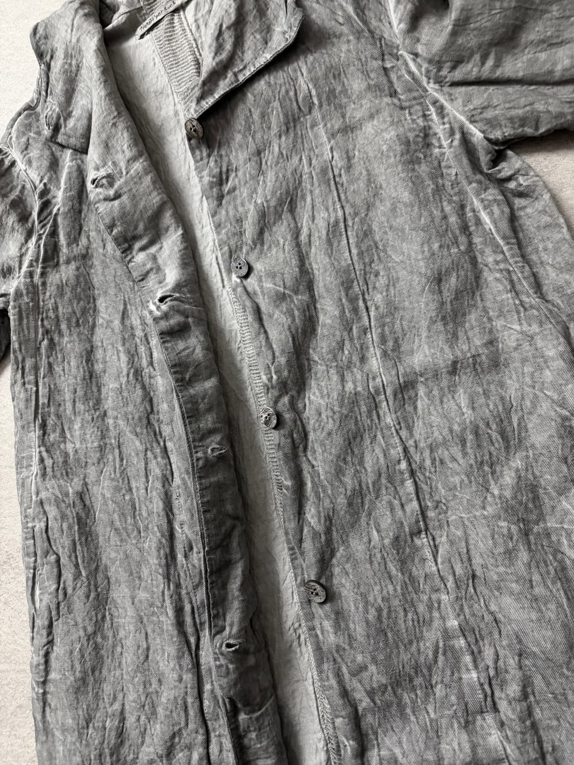 트랜짓 린넨 후드코트 상품이미지8