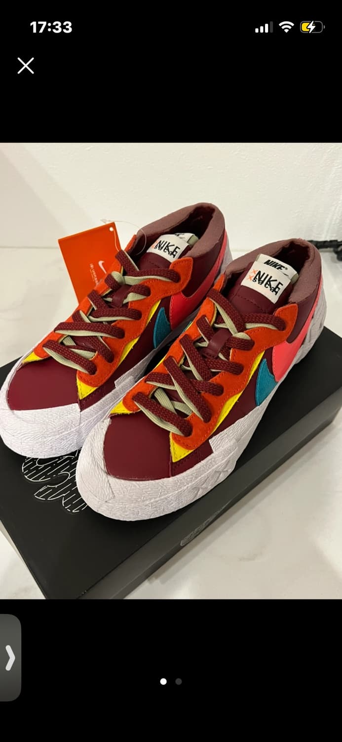 나이키 사카이 블레이저 로우 카우스 콜라보 250사이즈 상품이미지1