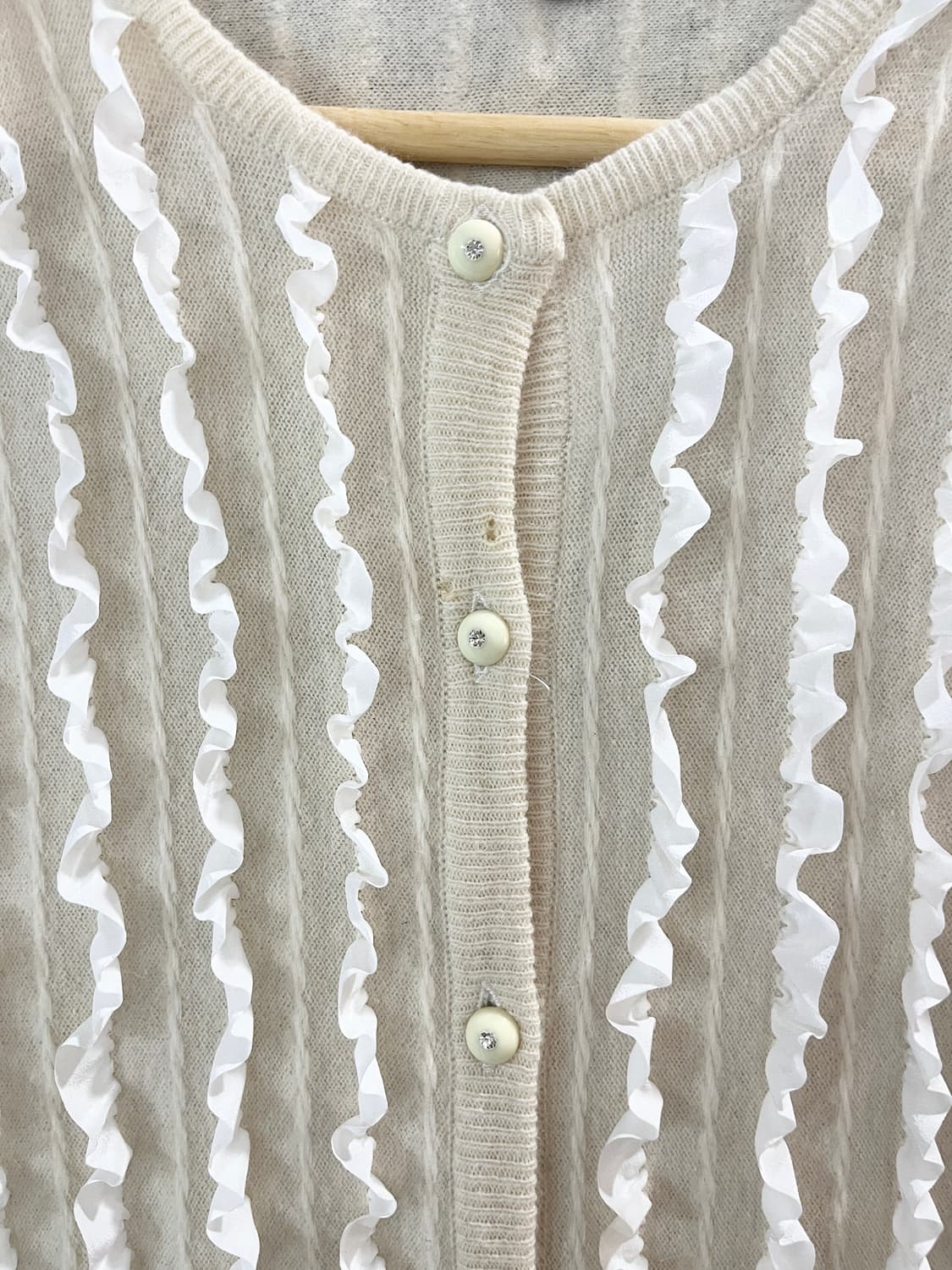 cream cascade knit cardigan 상품이미지8