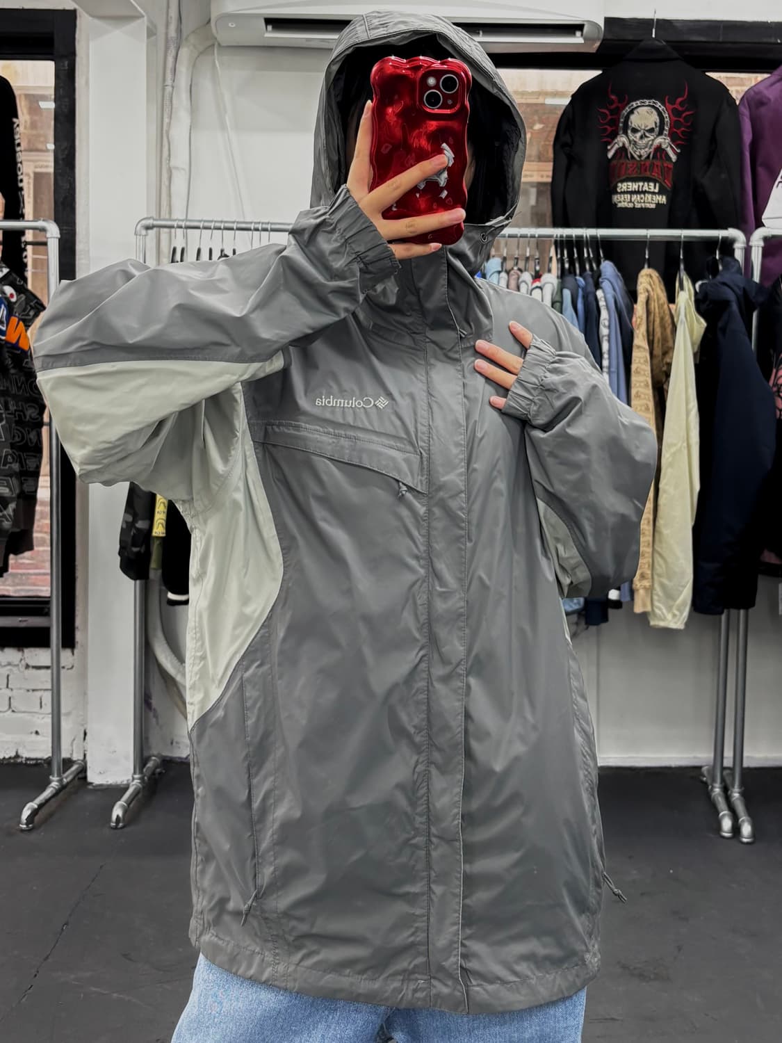 콜롬비아 옴니테크 그레이 바람막이 상품이미지3