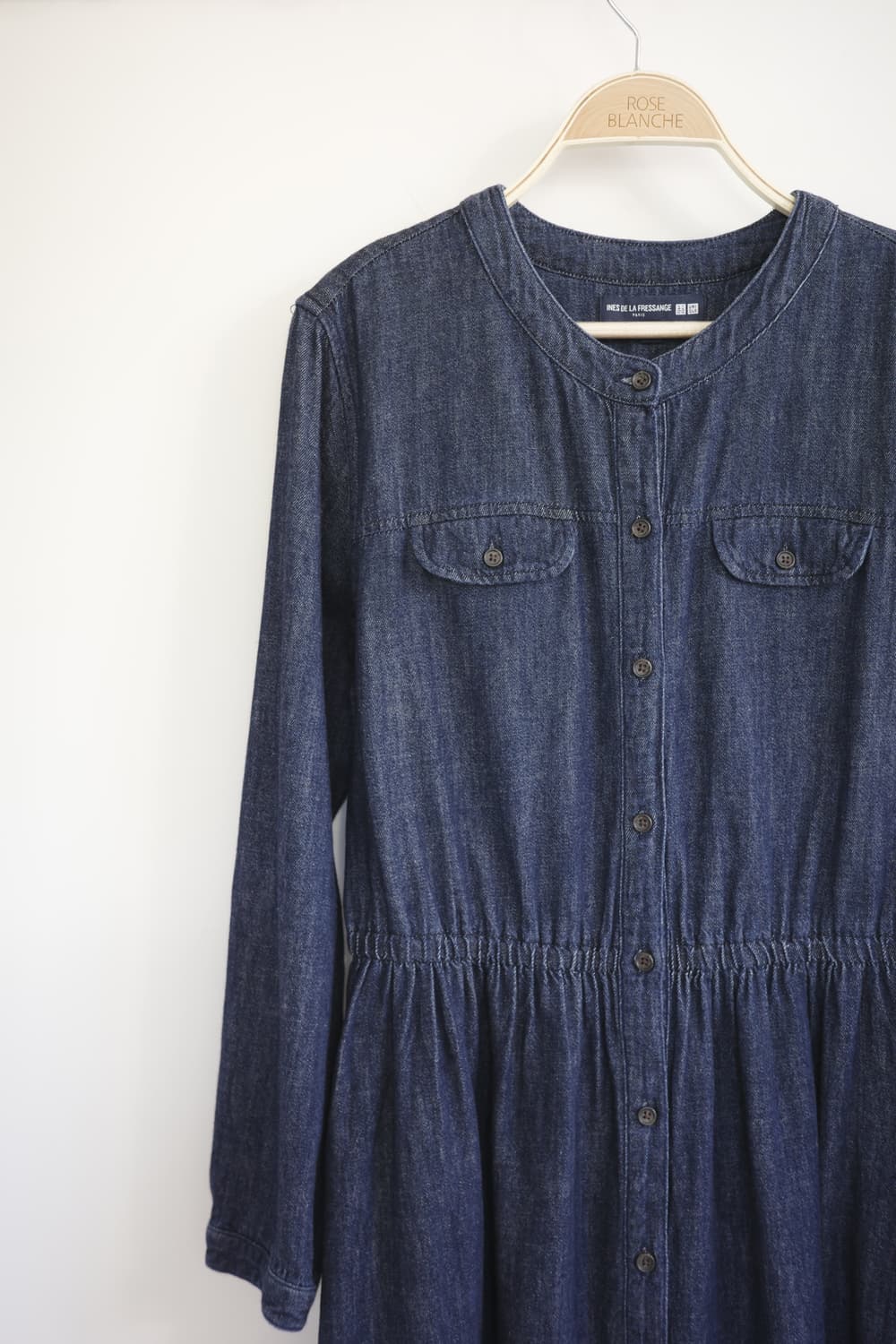 일본 빈티지 유니클로 데님 셔츠 원피스 상품이미지3