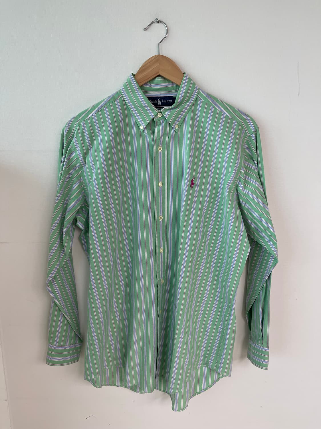 폴로 그린 스트라이프 옥스퍼드 셔츠 110 상품이미지6