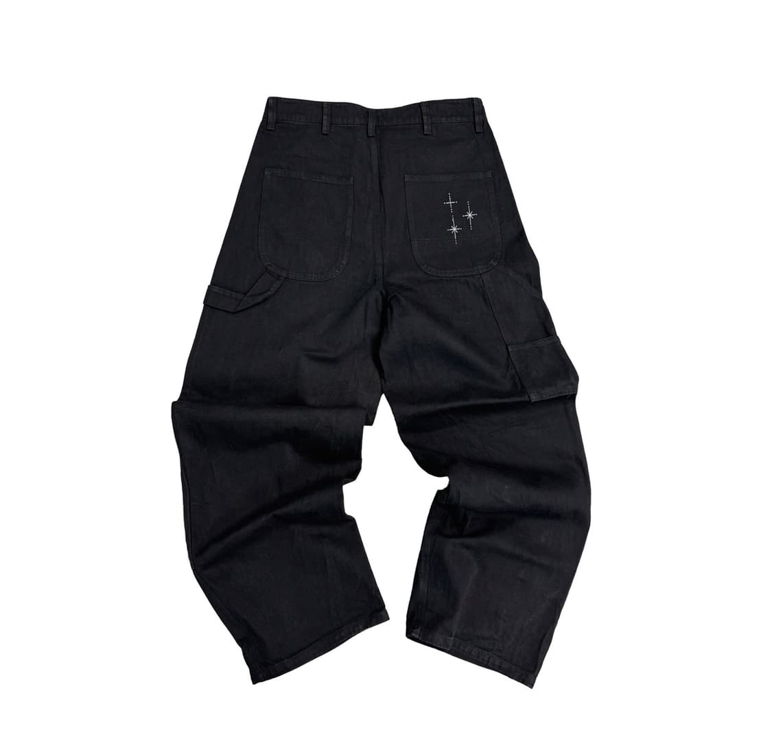 아오이로 페이크 스터드 커타드 더블니 팬츠 상품이미지2