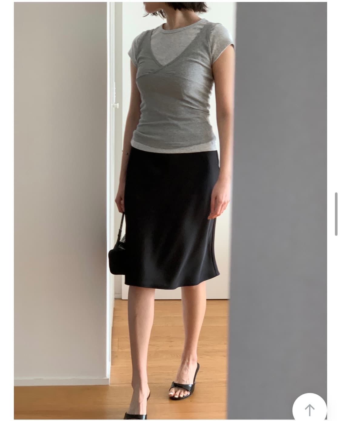 씨미 새틴스커트 상품이미지1