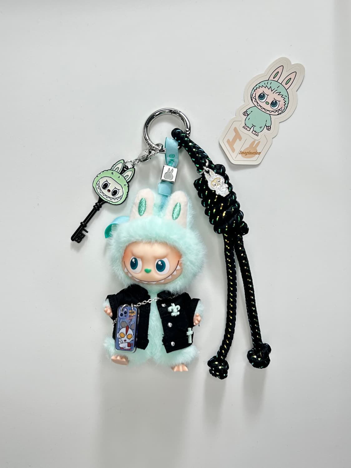 🙊미니라부부 내 마음속 비밀번호”I”커스텀키링 상품이미지1