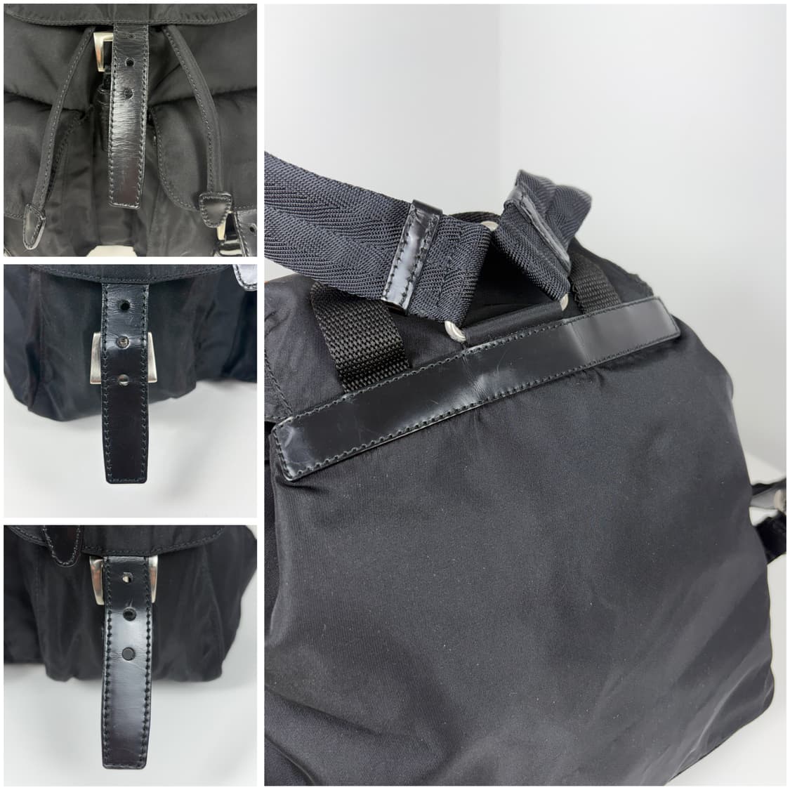 프라다 나일론 투포켓 스몰 백팩 상품이미지9