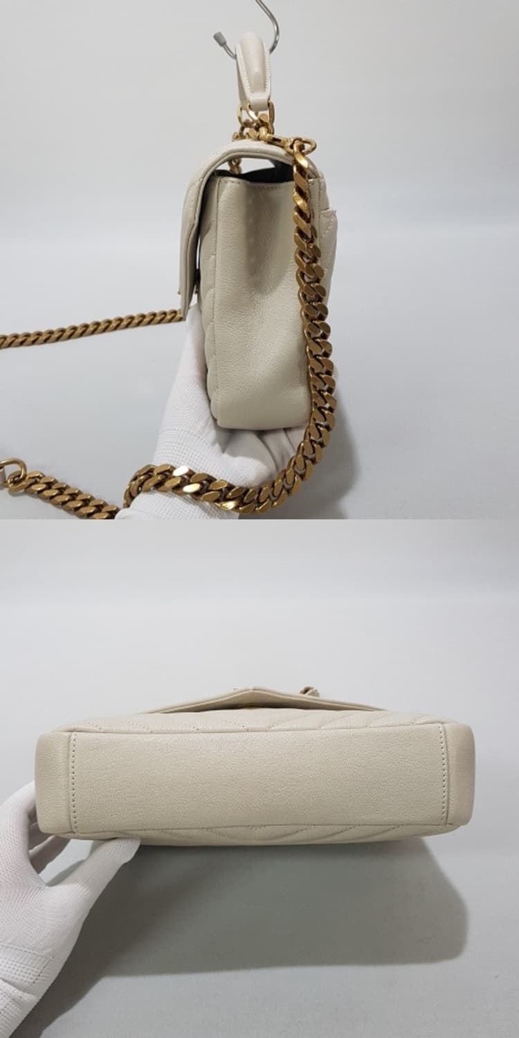 생로랑 블랑 빈티지 컬리지 모노그램 사첼백 미디움 600279 상품이미지4