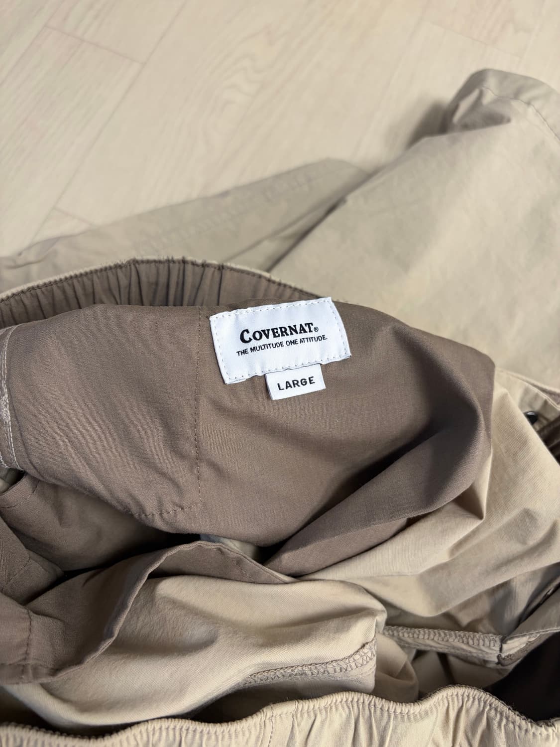 커버낫 베이지색 바지 밴딩 팬츠 (새상품) 상품이미지6