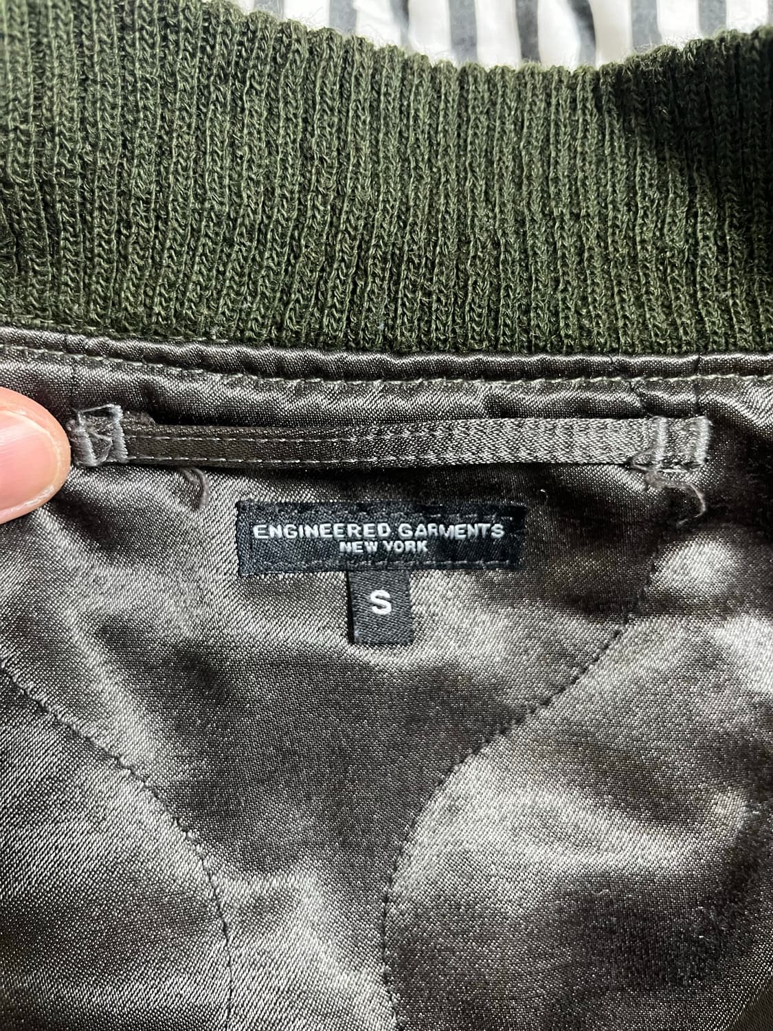 엔지니어드 가먼츠 에비에이터 자켓 ma-1 올리브 상품이미지7