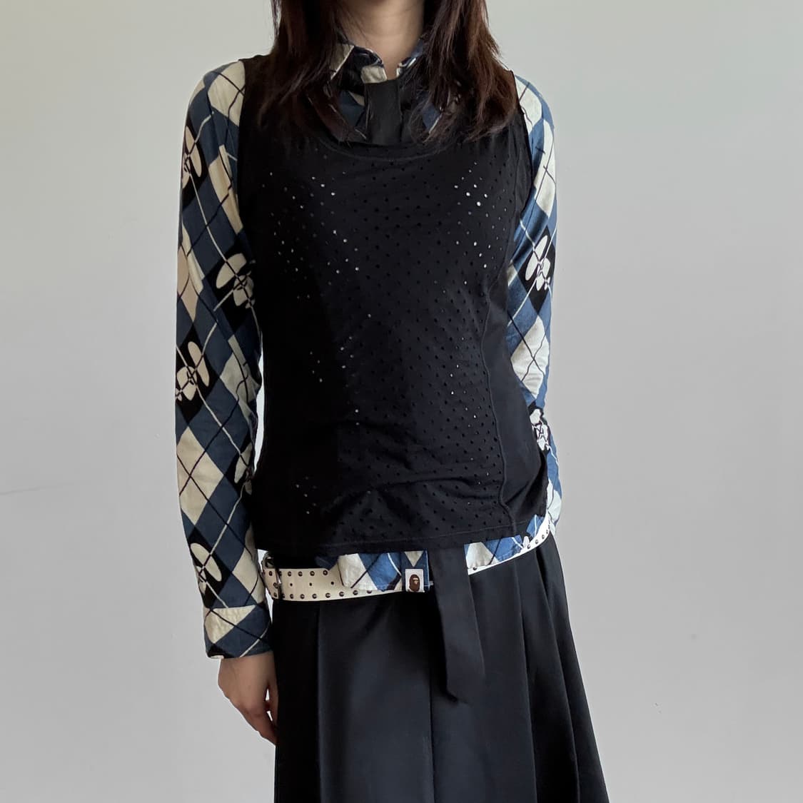 Issey Miyake Perforated Panel Sleeveless 상품이미지1