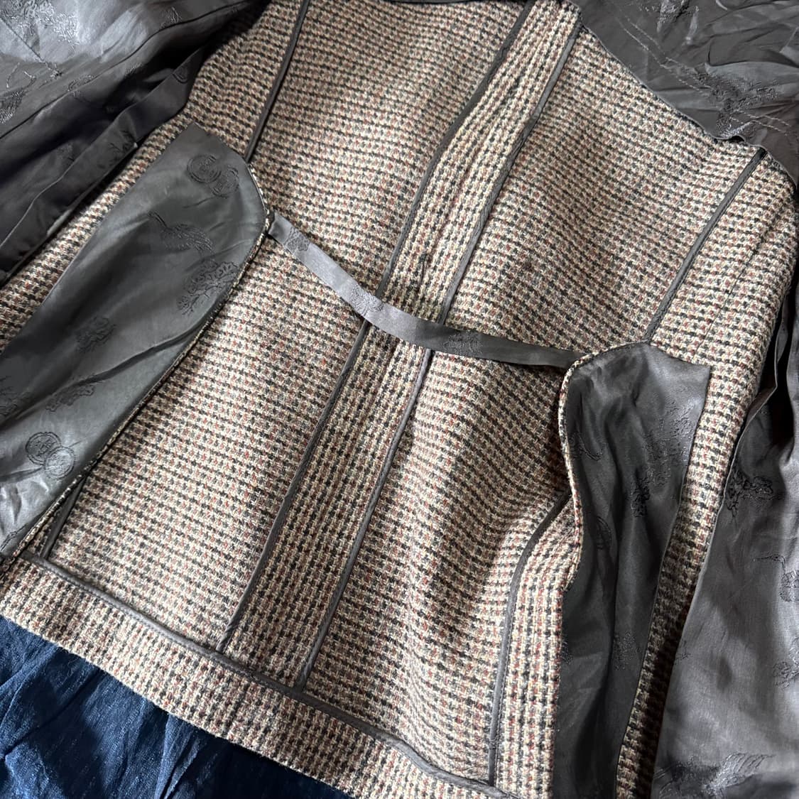 빈티지 트위드 울 자켓 100 상품이미지5