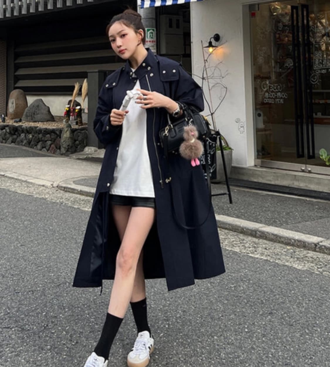 (새상품)마리마켓 트렌치 후드 야상 롱마리 상품이미지1