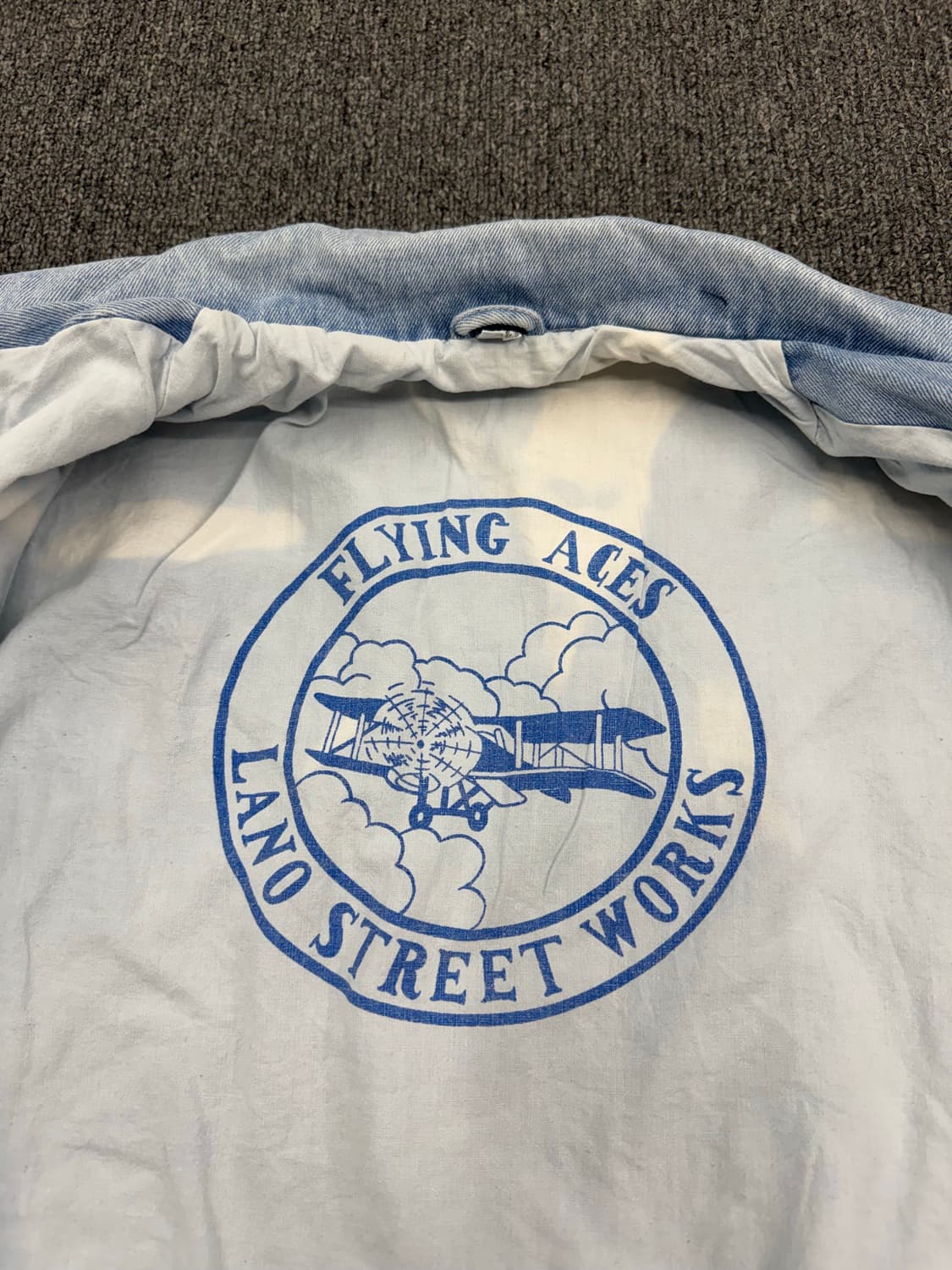 FLYING ACES 빈티지 연청 데님 봄버 자켓 상품이미지3