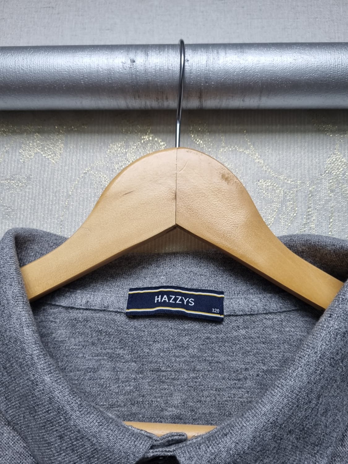 [남110] 헤지스 그레이 반팔 폴로티셔츠 상품이미지4