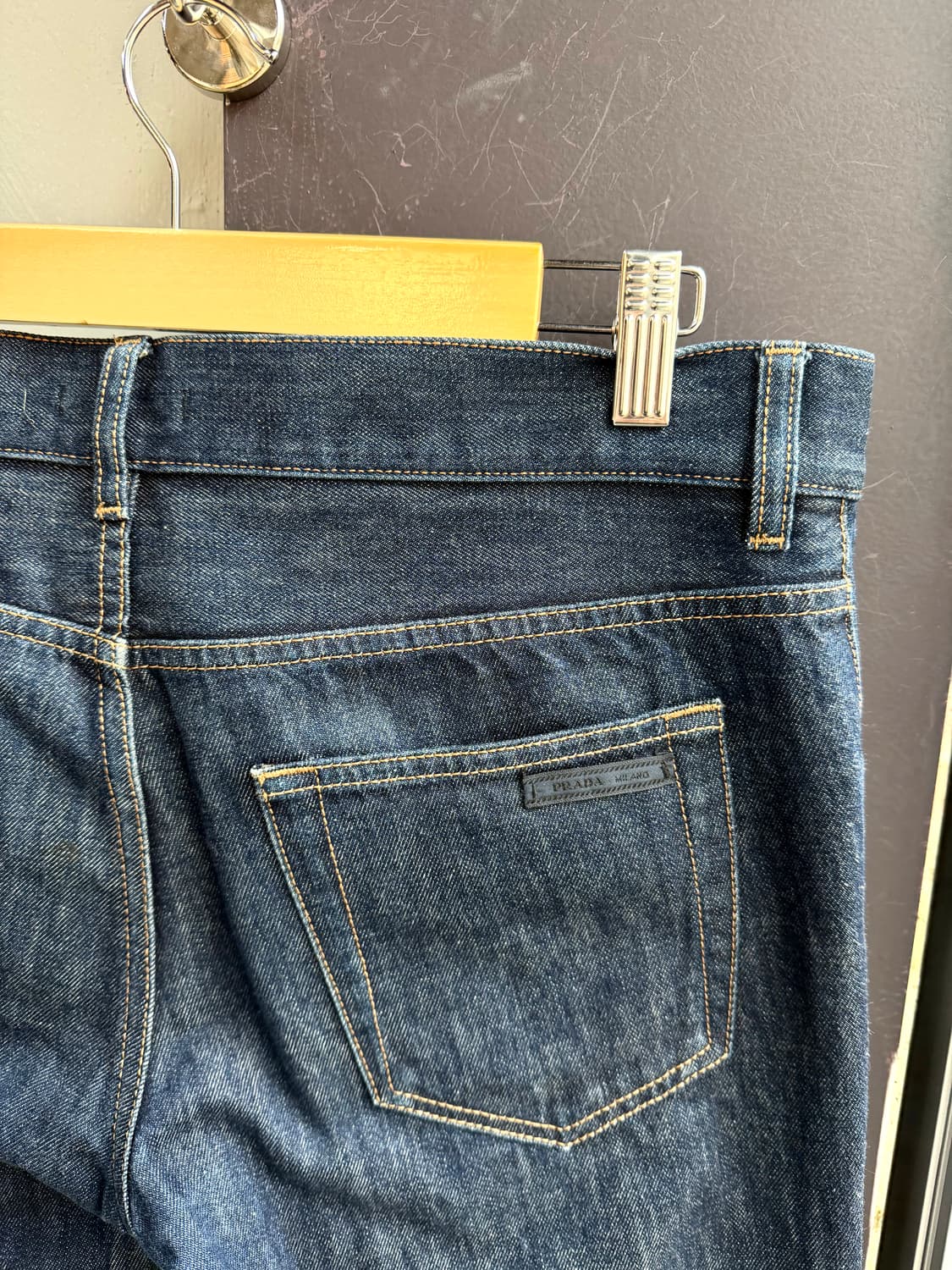 31~32/ 프라다 백패치 데님 셀비지 팬츠 상품이미지7