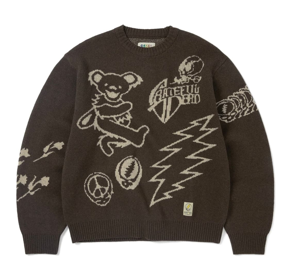 GD Iconography Knit Sweater Brown 상품이미지4