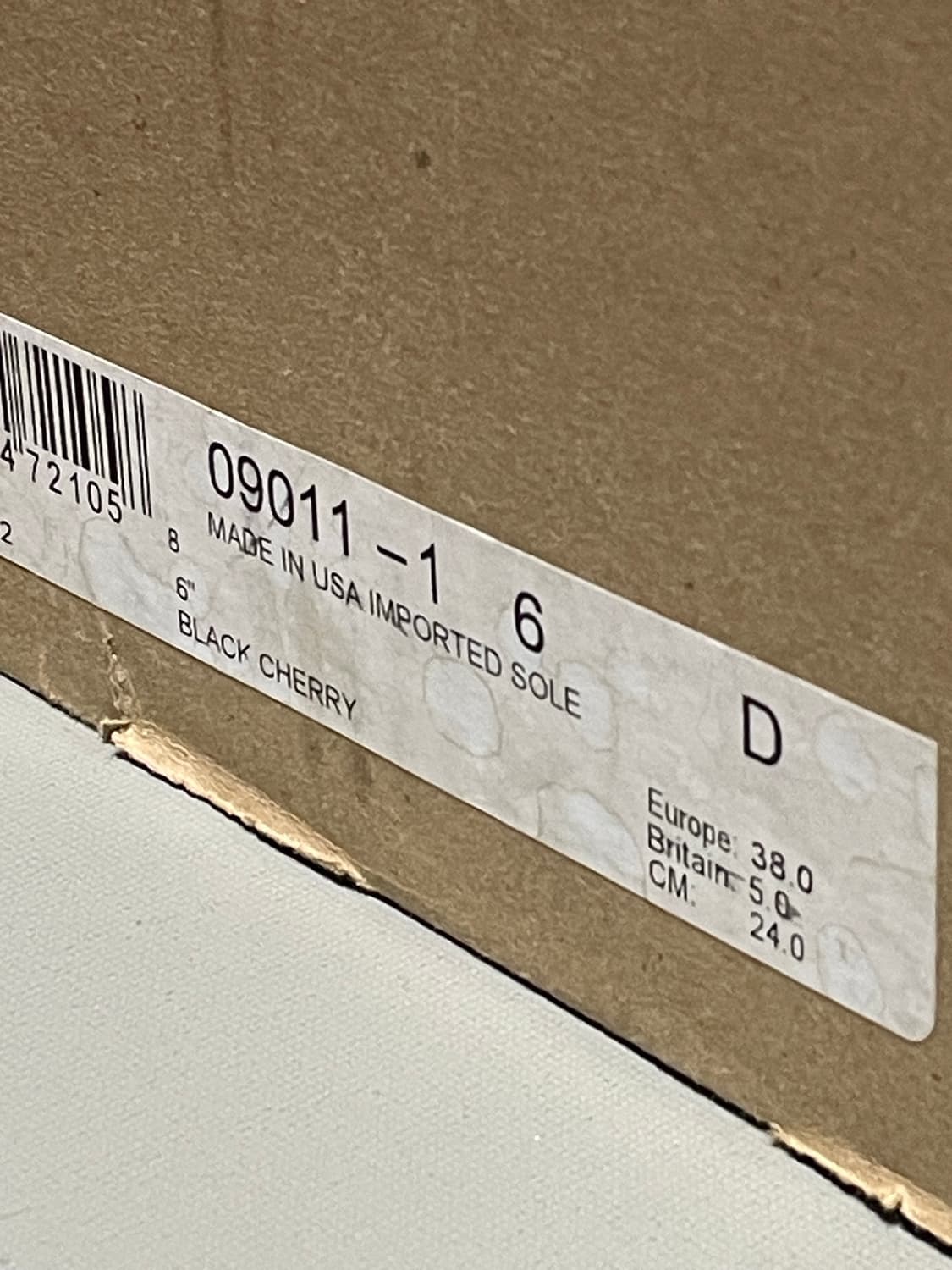 레드윙 9011 벡맨 페더스톤 블랙체리 6d 상품이미지4