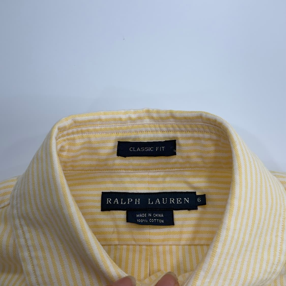 Polo 폴로 멀티포니 라이트 옐로우 스트라이프 셔츠 상품이미지5