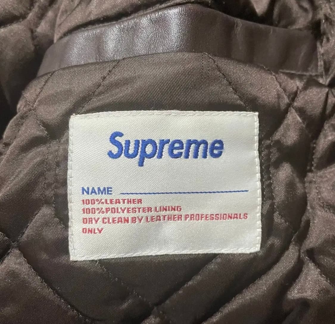 슈프림 스타장 가죽자켓 M 상품이미지5