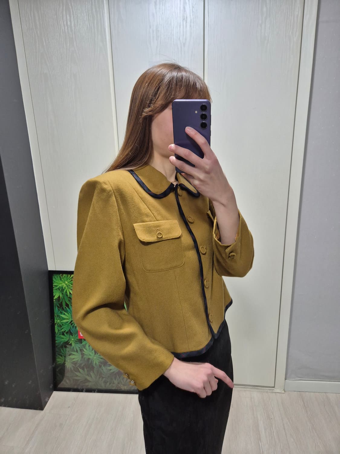 Viyella. 빈티지 브라운 자켓 상품이미지9